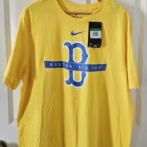 Nike Boston Red Sox Yellow T-Shirt